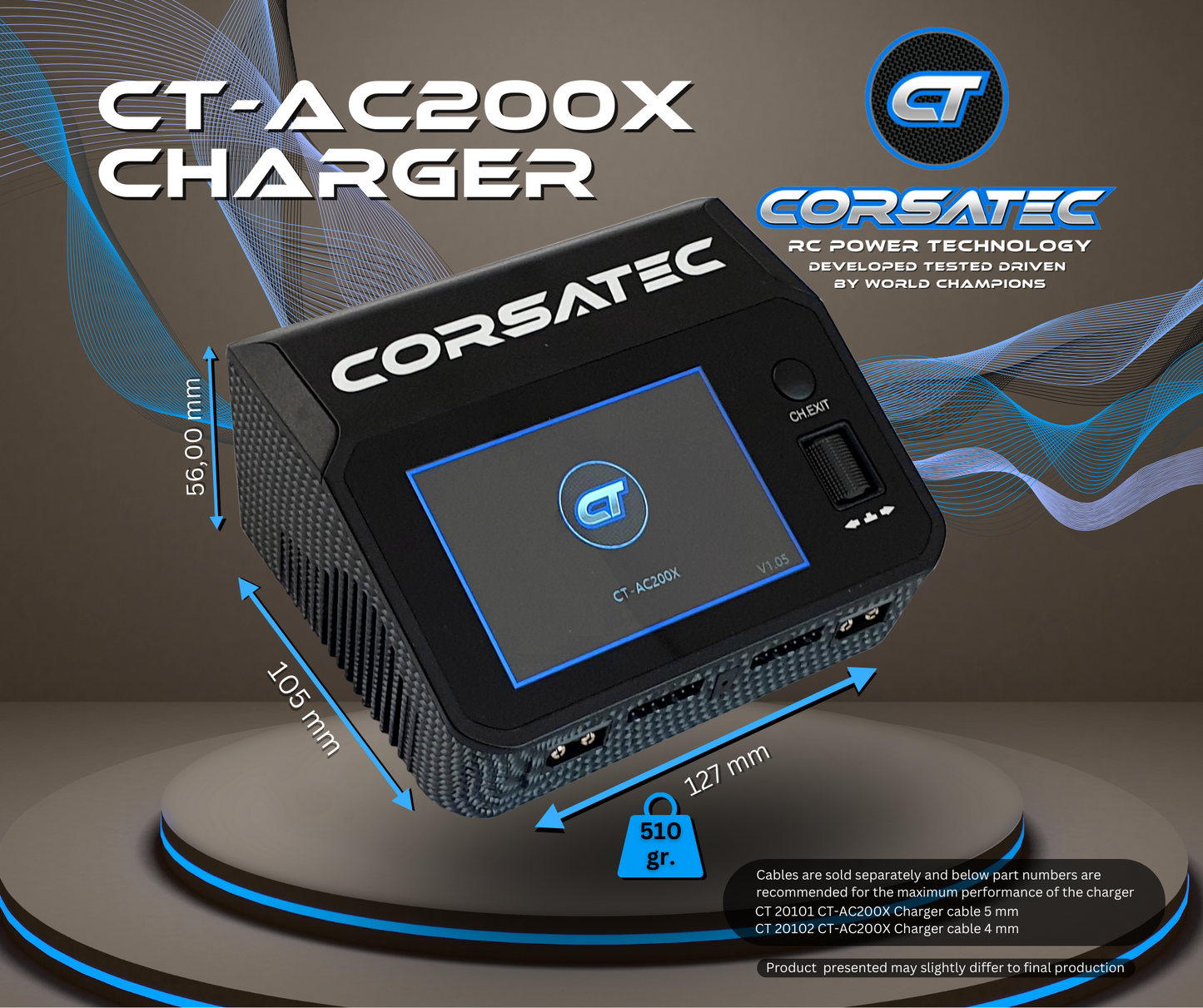 Corsatec Dual Pro charger AC/DC - EU - CORSATEC - CT20001