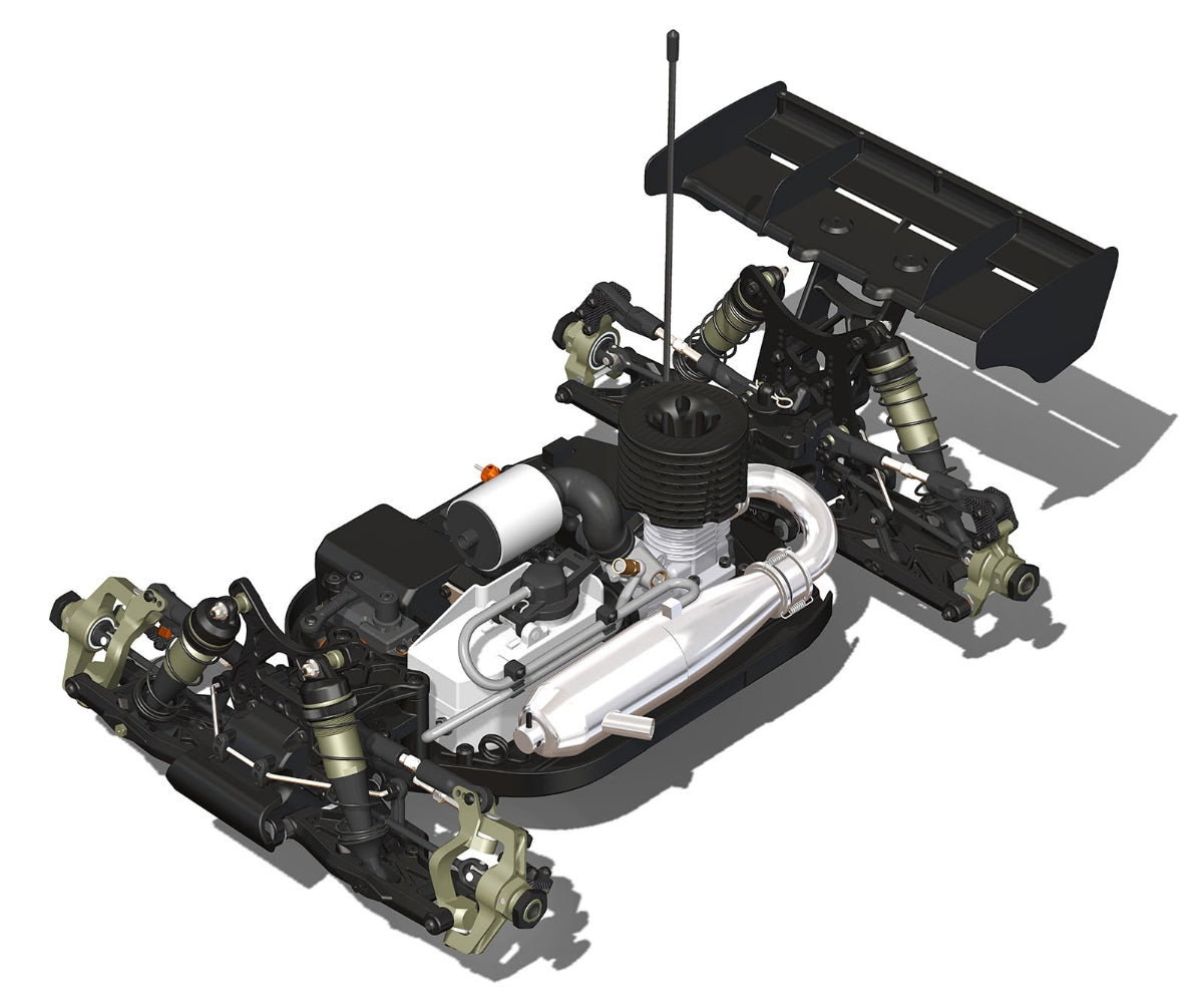 D8 World Spec 1/8 Competition Nitro Buggy With JC S15 With Bodyshell