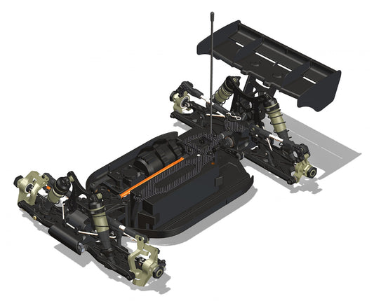 E8 World Spec 1/8 Competition Electric Buggy (Without Bodyshell)