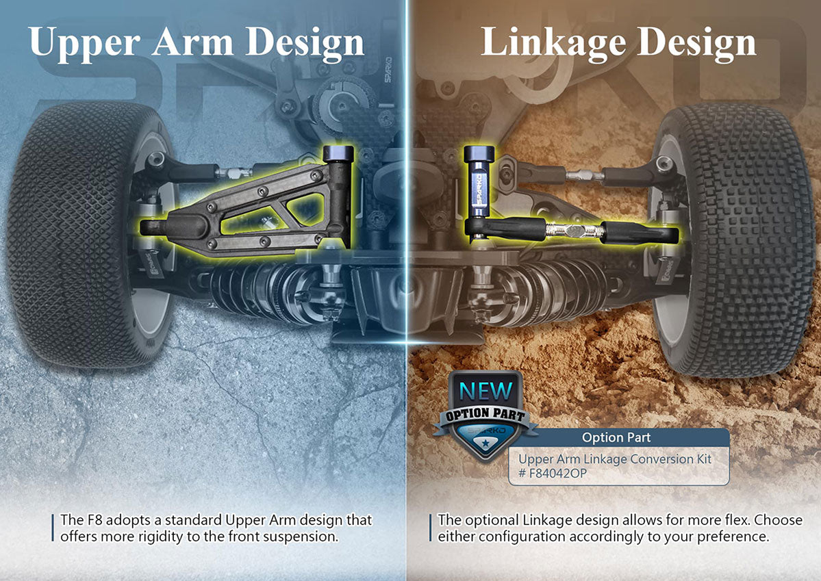 🔧 Sparko F8 – Up Arms Linkage Conversion Kit