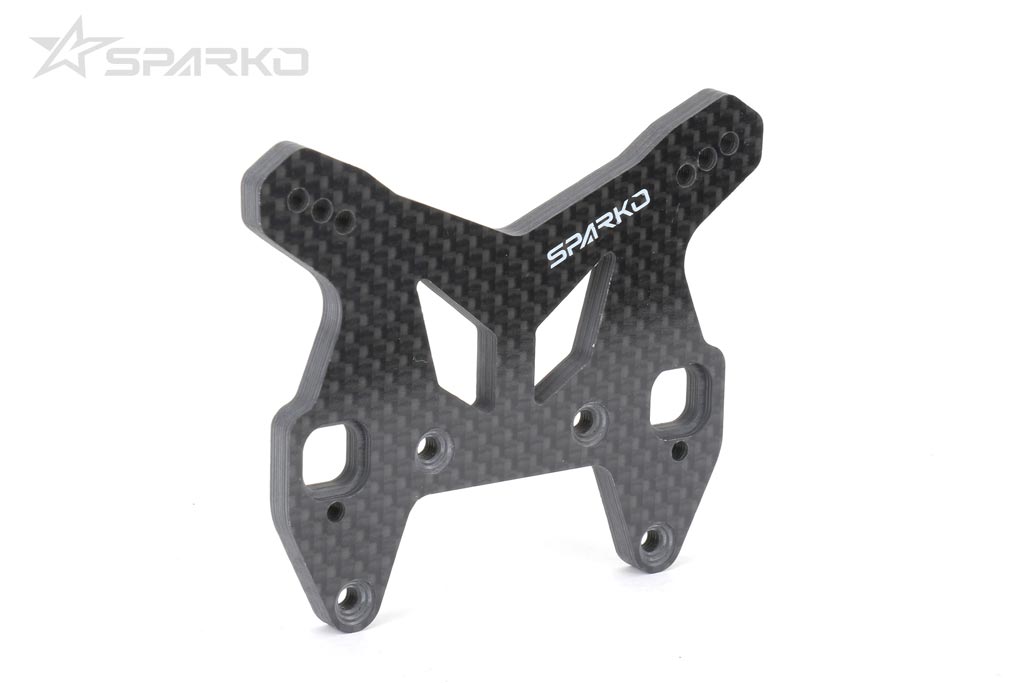 🏁 Sparko F8 Carbon Fiber Front Shock Tower 4.5mm
