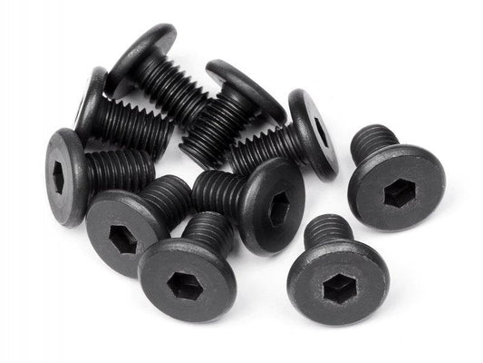 HB RACING PAN HEAD SCREW M5x8mm (HEX SOCKET/10pcs)