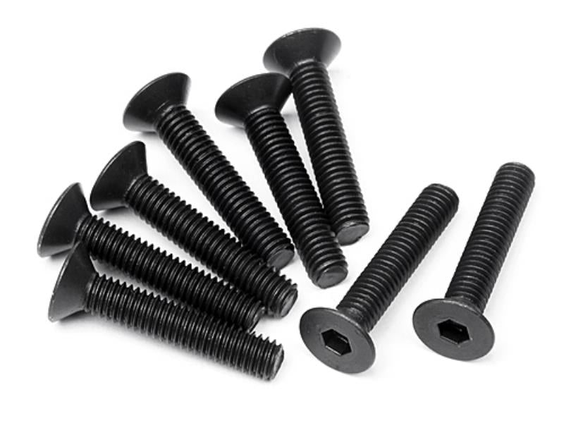 FLAT HEAD SCREW M3x16mm (HEX SOCKET/8pcs)