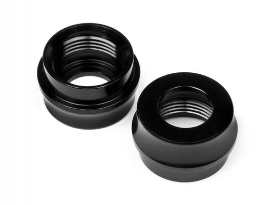 BIG BORE SHOCK BOTTOM CAP (BLACK/2pcs)