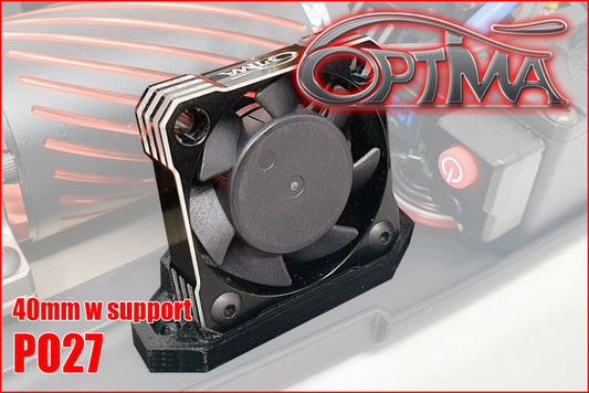 Universal motor fan - 40 mm - with support