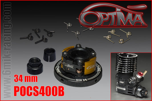 4 Shoes Flywheel set - 34 mm Black V2