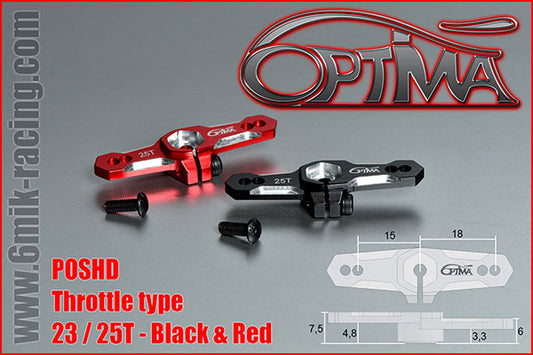 Throttle Servo horn - 23T Black