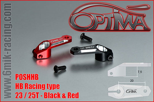 Servo horn - HB type - 23T Black