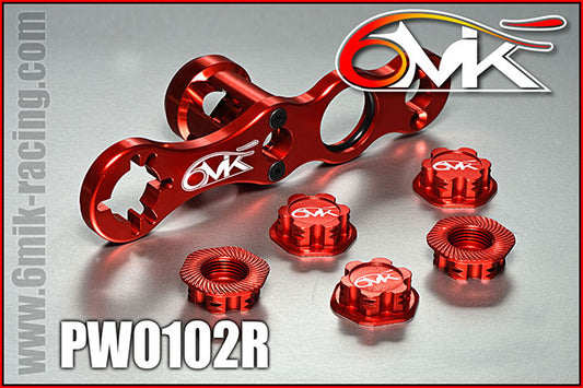 6MIK wheel tool + 5 wheel nuts