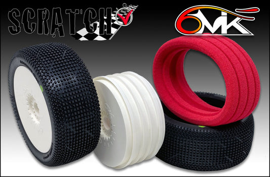 Scratch Tyres in 21/40 compound + rims + Inserts (pair)