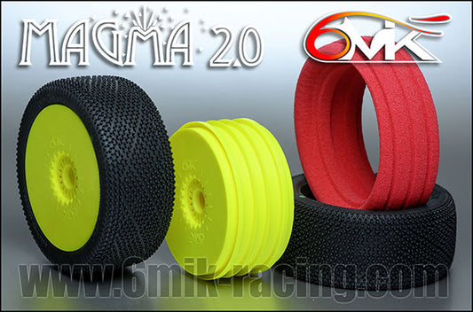 Magma 2.0 Tyres in 21/40 compound + rims + Inserts (pair)