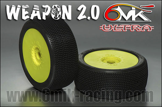Weapon 2.0 Tyres glued on rims - 21/40 compound (pair)