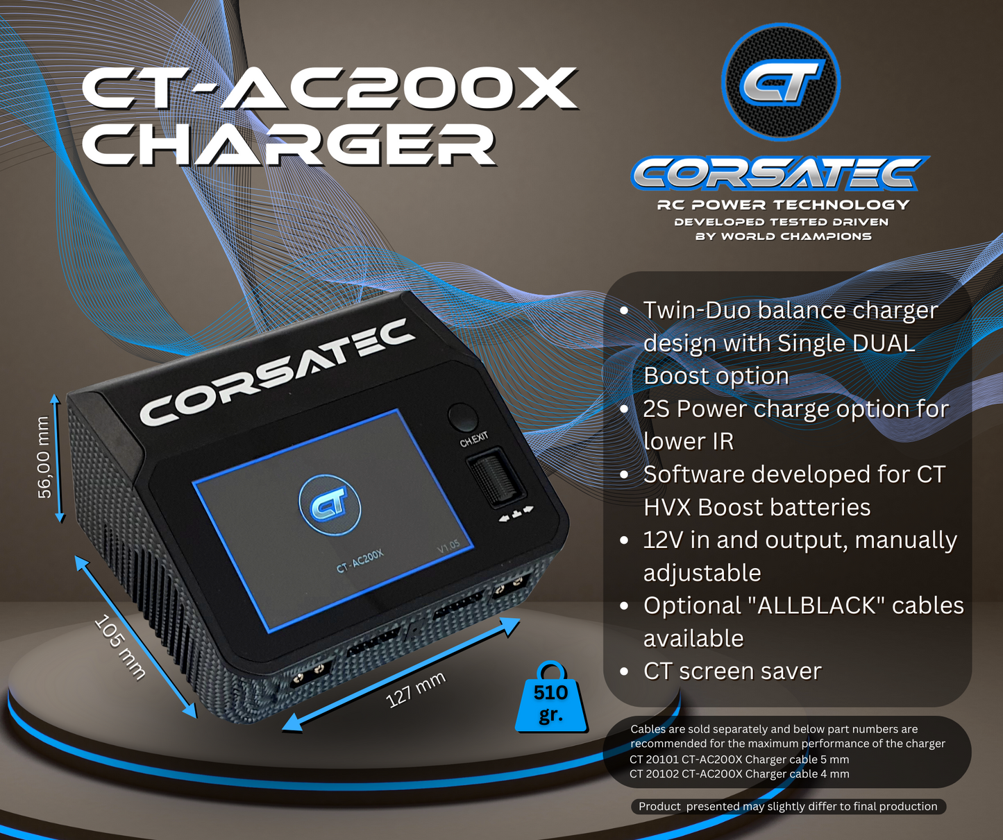 Corsatec Dual Pro charger AC/DC - EU - CORSATEC - CT20001