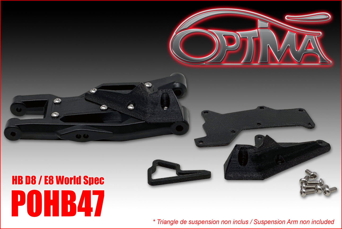 Front Arm wing for HB D8/E8 World Spec (pair)