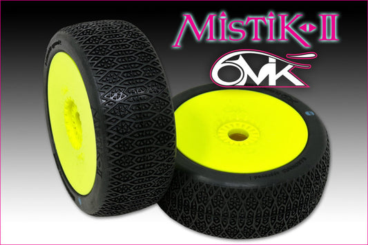 Mistik II Tyres glued on rims - (pair)