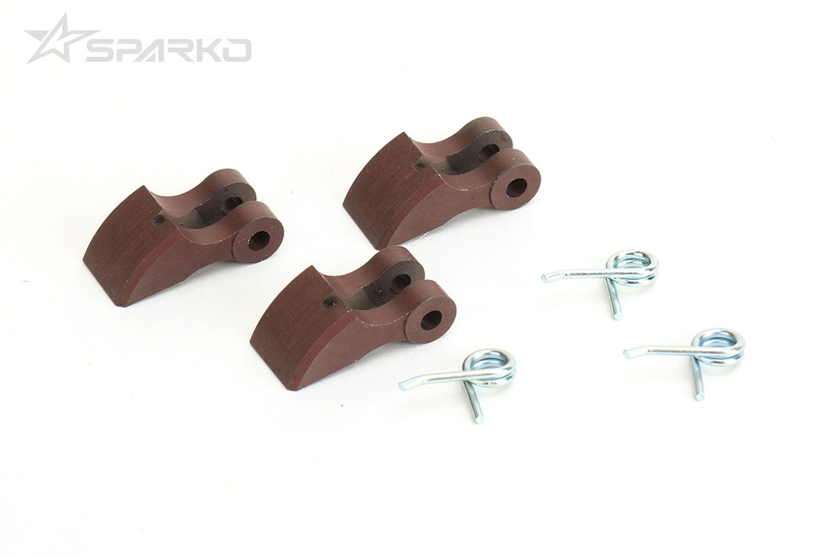 Sparko F8 Aluminum Clutch Shoes & 1.0mm Spring (3pcs)