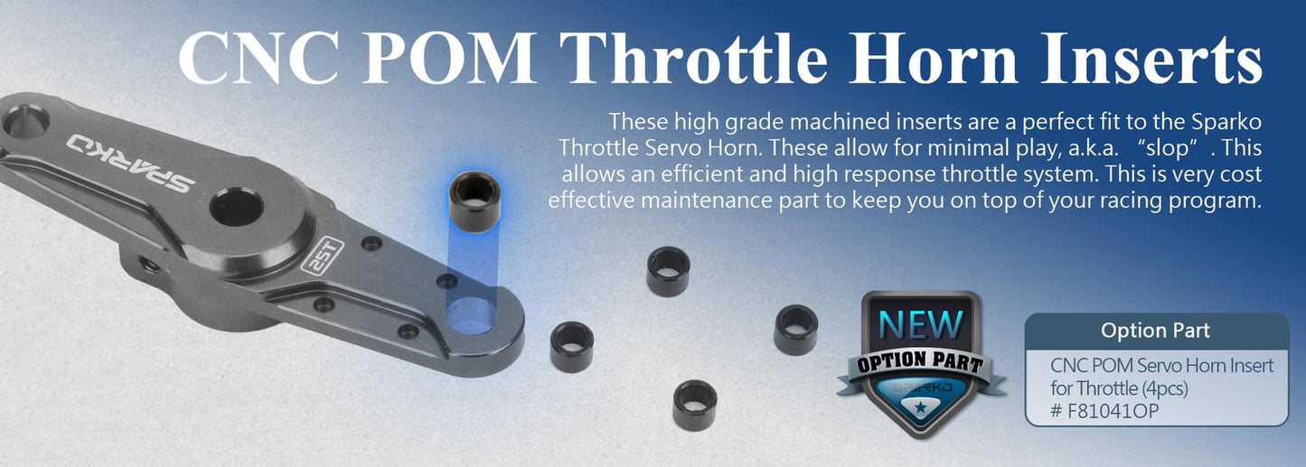 Sparko F8 CNC POM Servo Horn Insert for Throttle (4pcs)