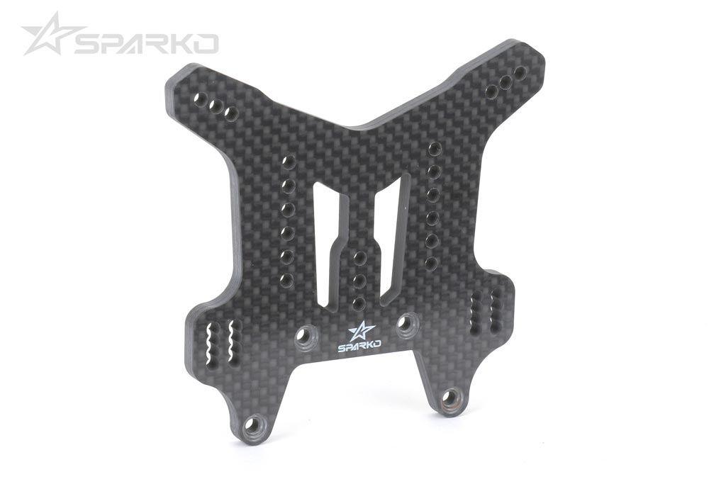 🏁 Sparko F8 Carbon Fiber Rear Shock Tower 4.5mm