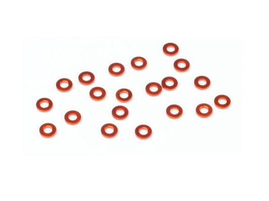 ALUMINUM WASHER 3x6x1.0mm (ORANGE/20pcs)