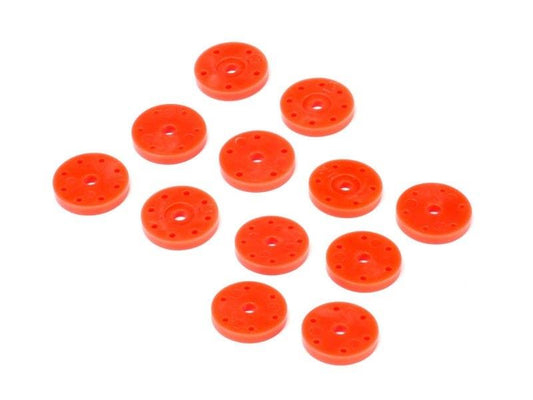 Shock Piston Set V2 (16mm/Orange/6 Pairs)