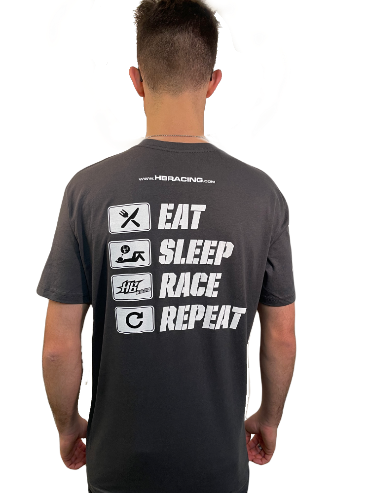 HB Racing Eat/Sleep/Race/Repeat T-Shirt (S/M/L/XL/XXL/XXL)
