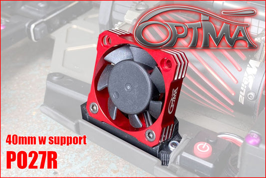Universal motor fan - 40 mm - with support