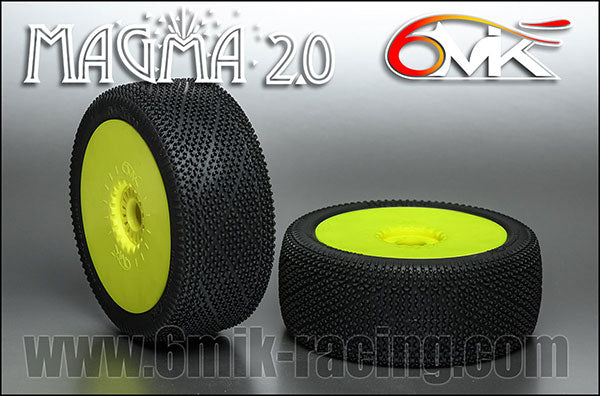 Magma 2.0 Tyres glued on rims - 21/40 compound (pair)