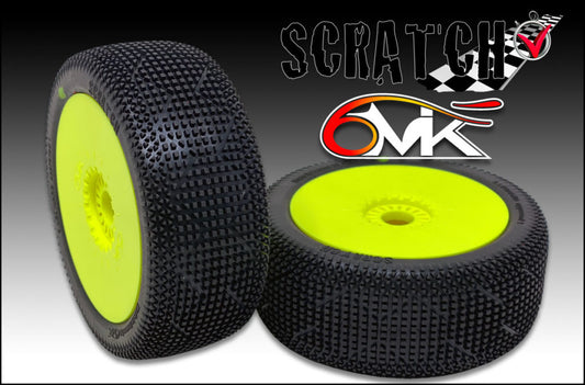 Scratch Tyres glued on rims - 21/40 compound (pair)