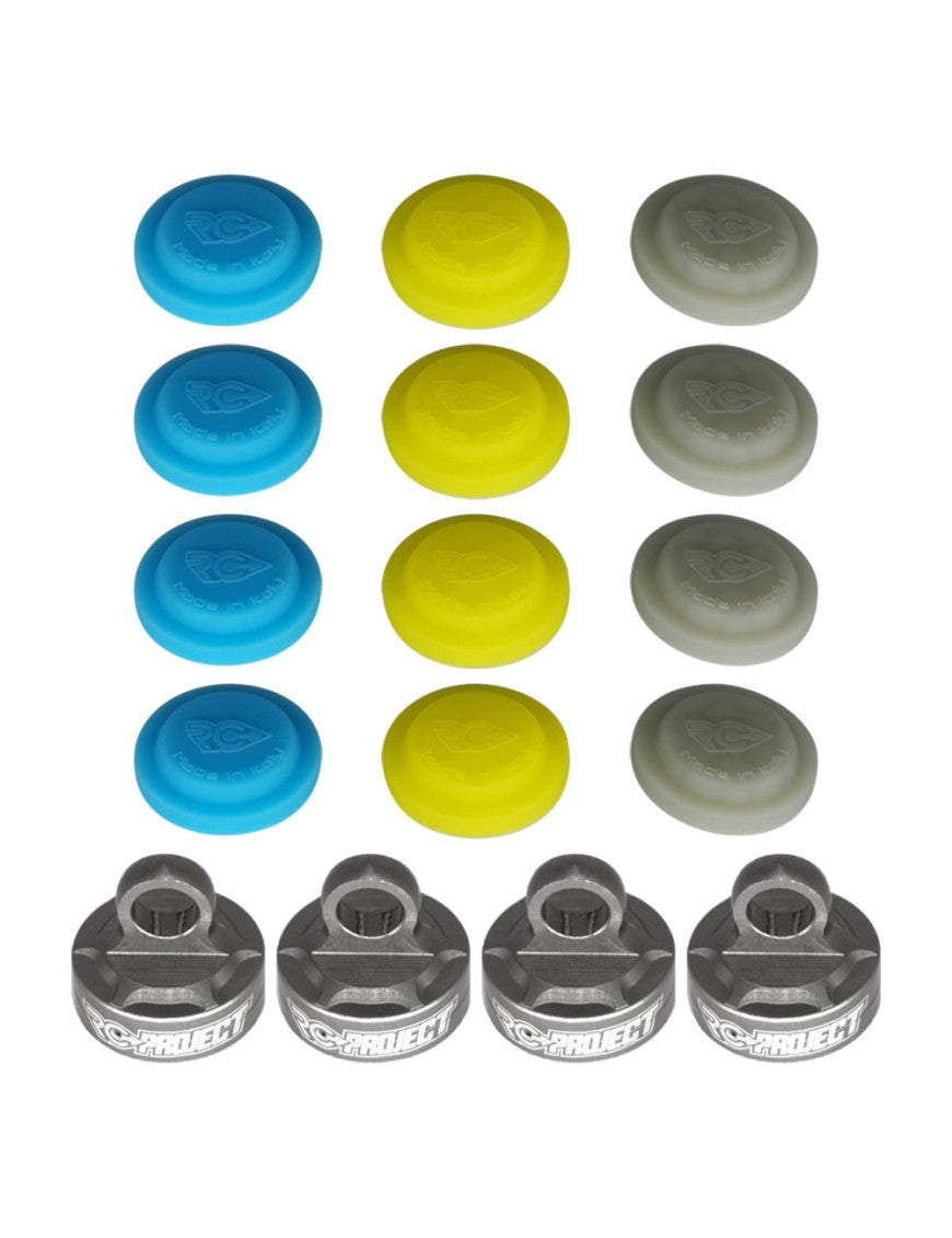 SHOCK CUPS IN ERGAL 7075-T6 FOR SWORKZ 35-4/35-3